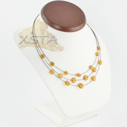 Cognac amber necklace
